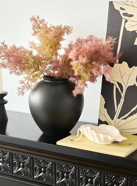 现代简约陶瓷花瓶轻奢插花感客厅玄关家居装饰花瓶陶瓷摆件