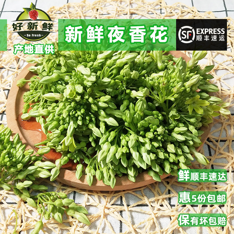 好新鲜蔬菜夜香花 夜来香月见草 西餐摆盘季节炒蔬菜食用煲汤煎蛋
