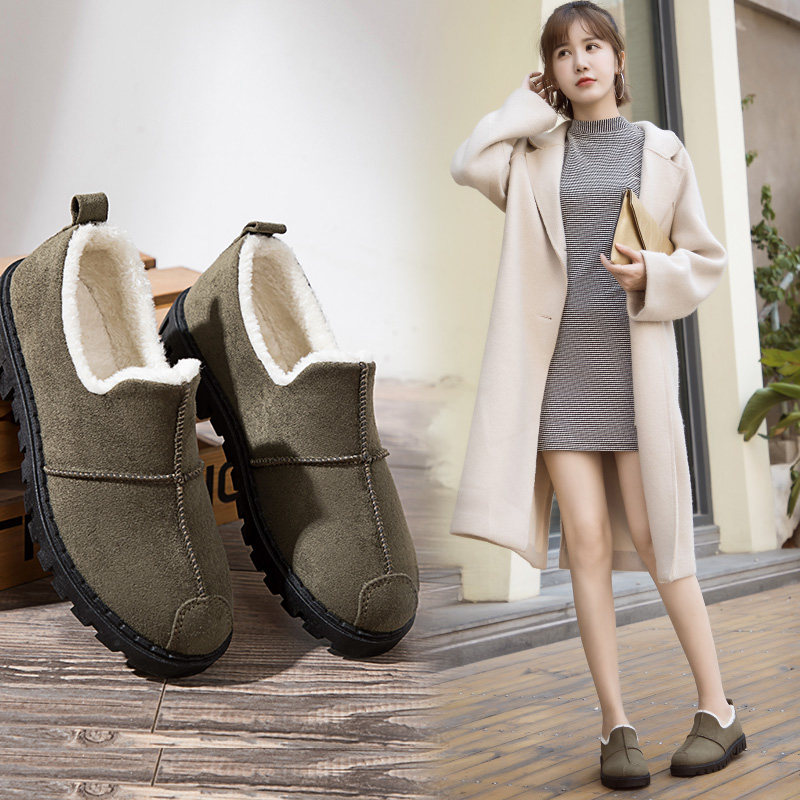 2019 winter new pattern Versatile Korean Edition Plush Maomao peas Women's Shoes Cotton-padded shoes Autumn shoes Winter Shoes shoesin the Women's Shoes, Low shoes  category - from Buy2taobao.com to provide professional Taobao agent buy service
