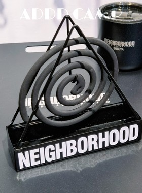 ADDDCAMP 户外露营铁质蚊香盘黑化露营檀香盘NBHD户外露营蚊香盒