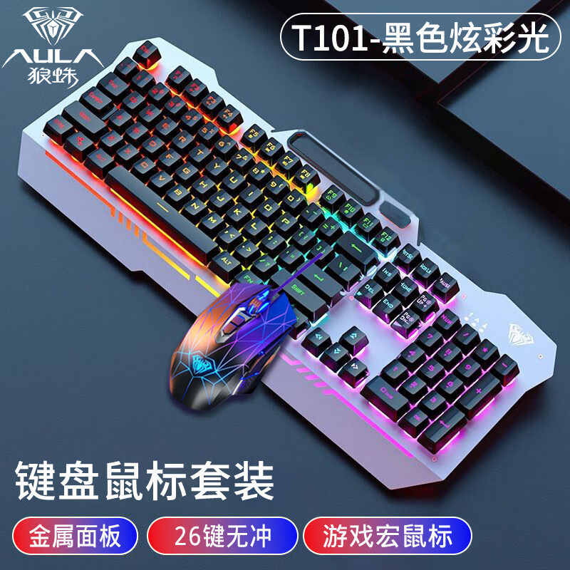 狼蛛F3010/T101键盘鼠标套装