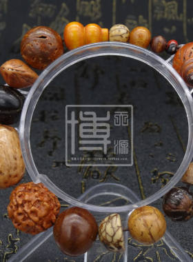 天然手珠十八子菩提子珠手链 情侣款念珠手串 十八子男女文玩