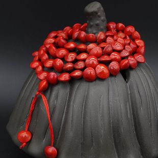 天然 红豆菩提原籽相思豆海红豆手串手链散珠论斤红心血108天然