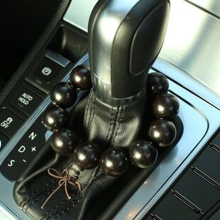 汽车排挡档位珠手串档杆珠高档黑檀木手链佛珠紫光檀文玩车载挂饰