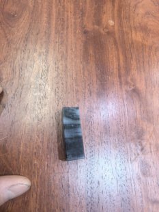 新疆和田籽料青花玉水墨画印章