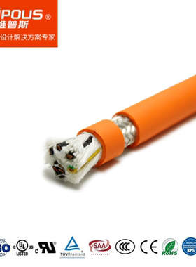 EVDC-HPMCE-PUR汽车防水耐油线缆  充电桩线缆