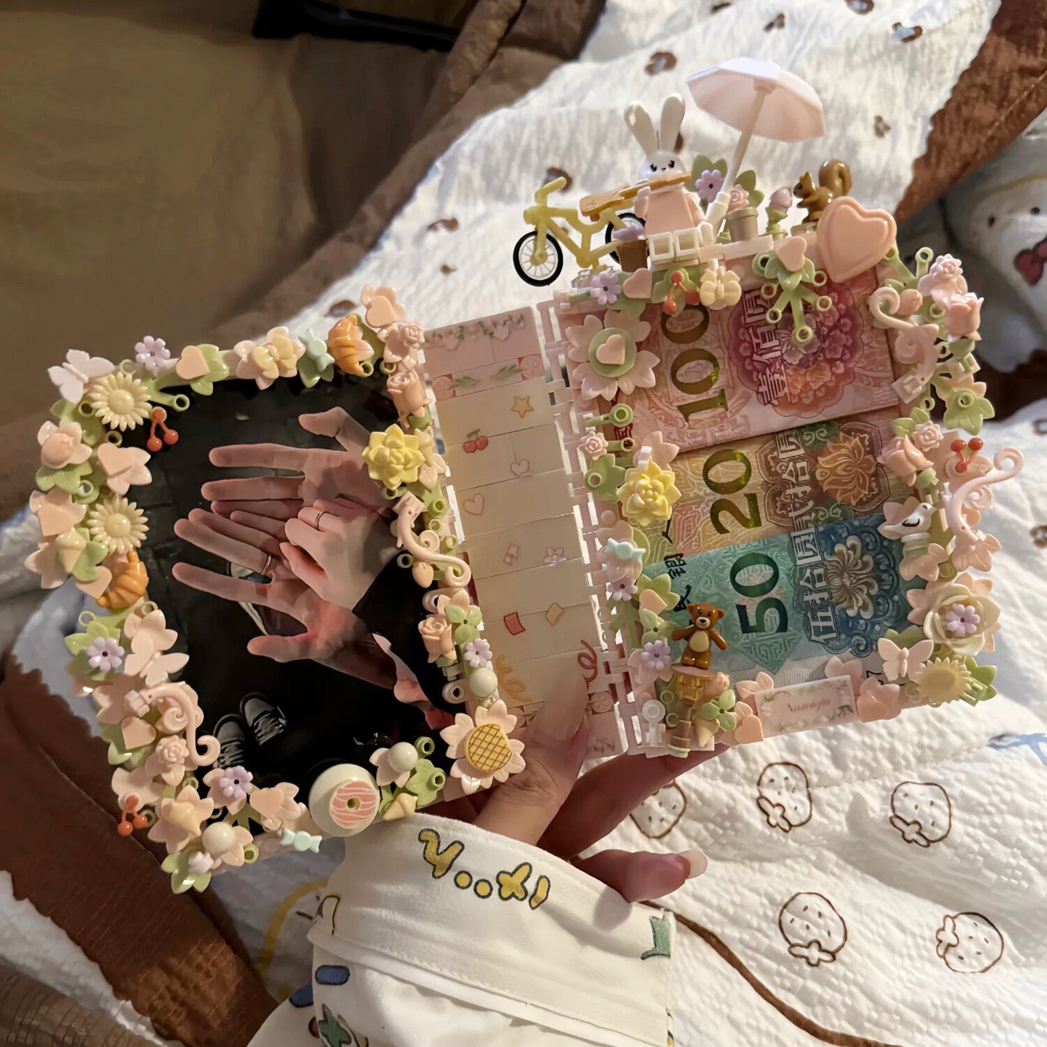 永生花相册积木拼装摆件ins风立体创意拼图手工diy生日礼物送闺蜜