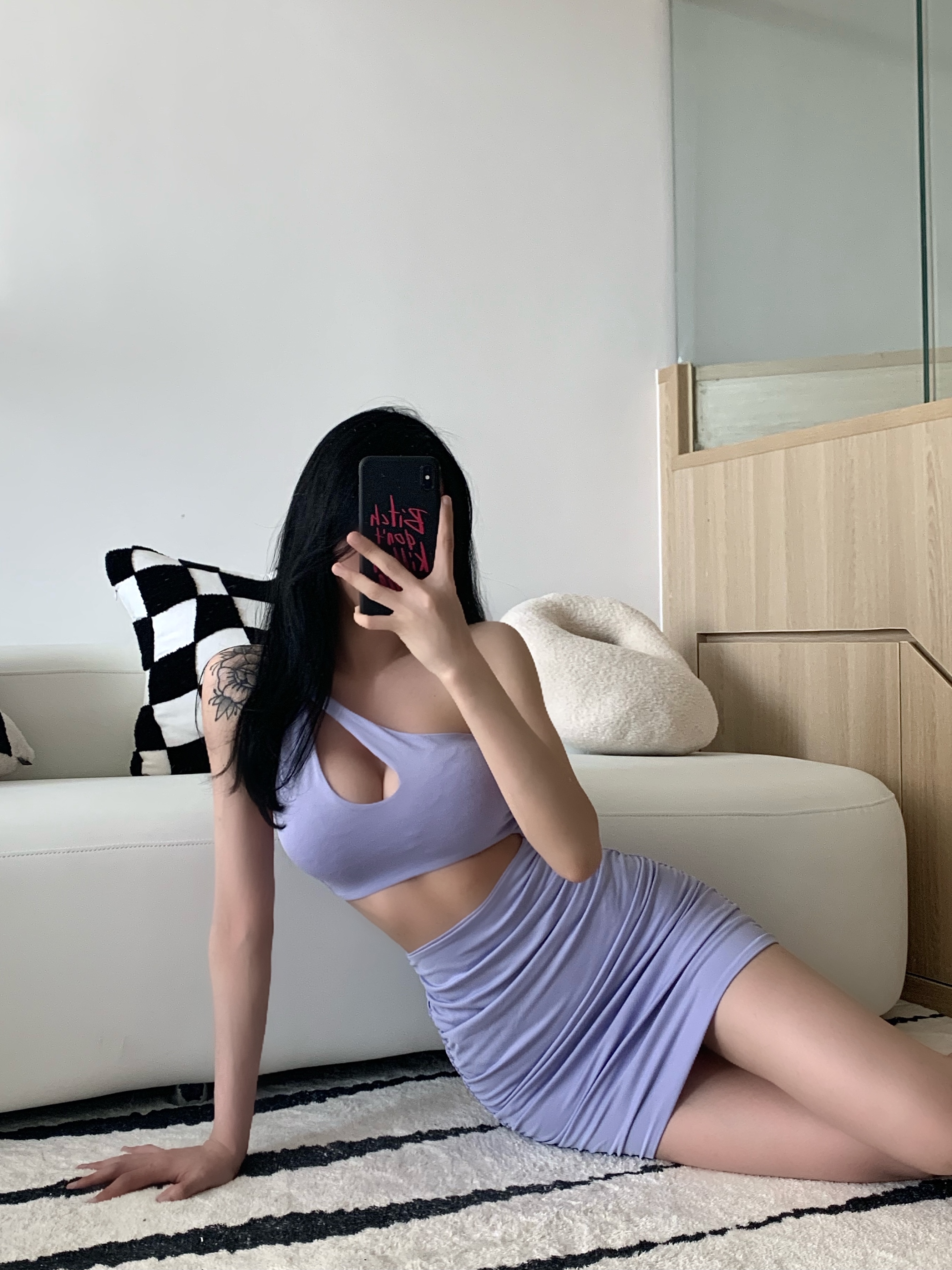 欧美性感低胸斜肩吊带包臀连衣裙