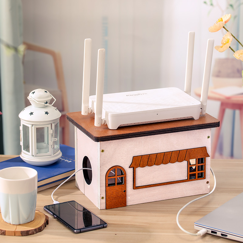 路由器桌面收纳盒高颜值