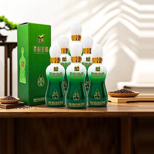 柔和H6小酒46度100ml*6瓶整箱装