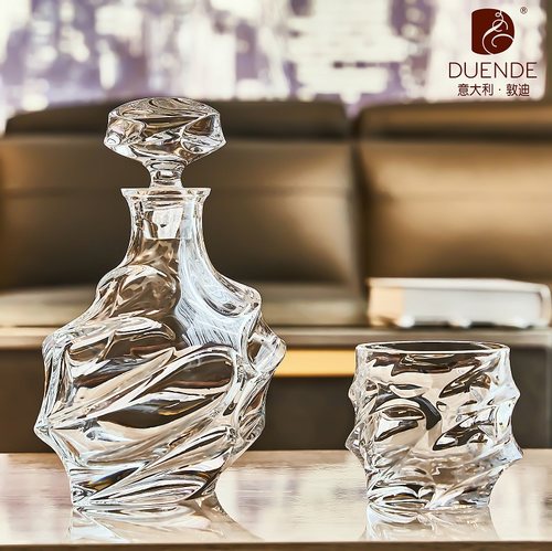 duende捷克进口水晶玻璃古典酒樽