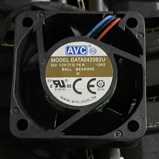 DATA0420B2U DC12V 0.14A AVC 4CM双滚珠轴承交换机电源散热风扇