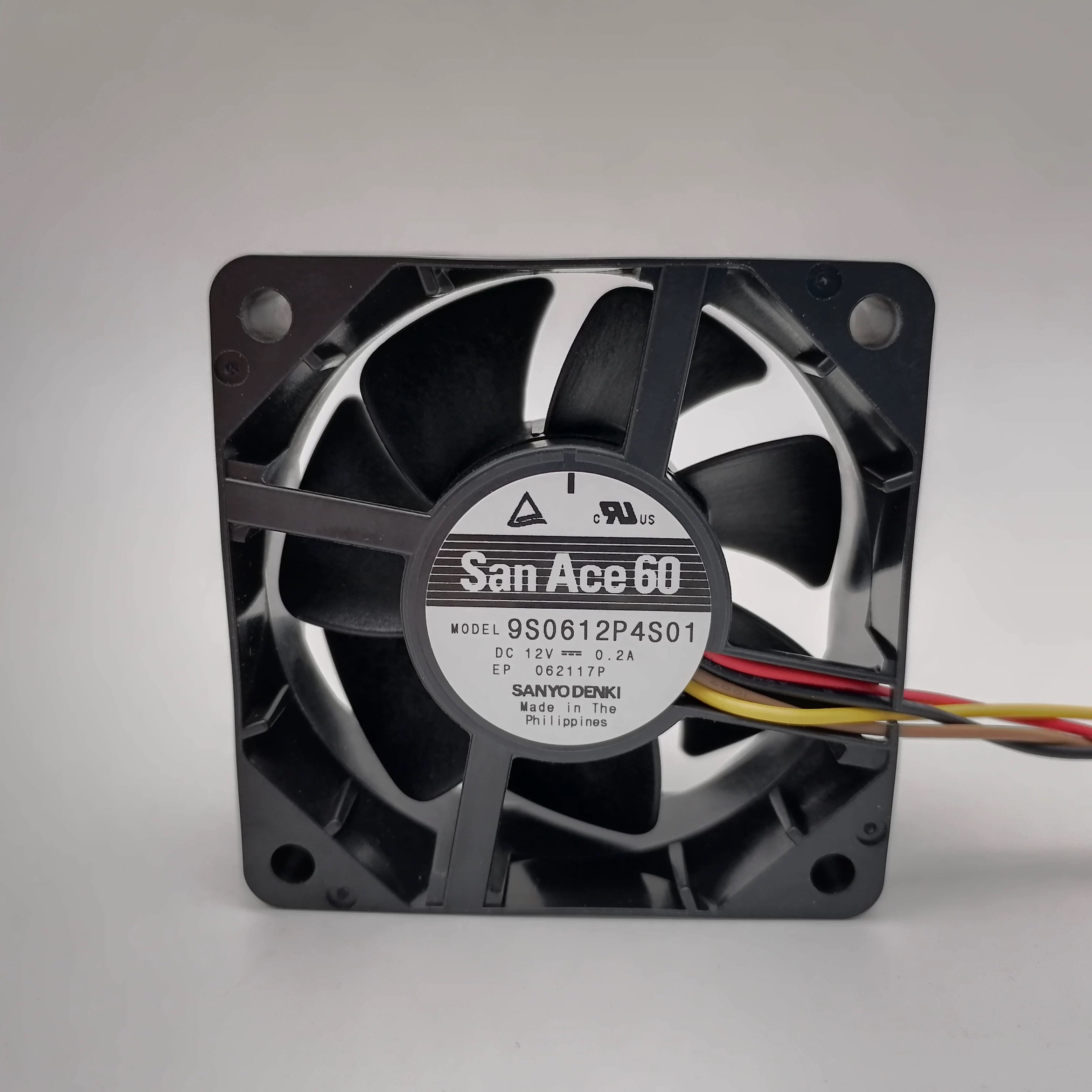 Sanyo/三洋 9S风扇6cm/厘米 6025 4线 PWM双滚珠静音散热风扇 12V