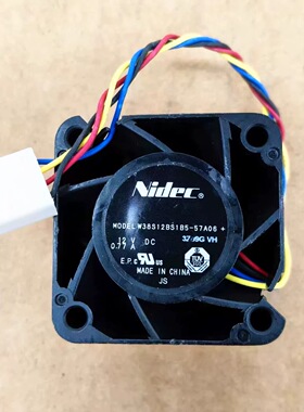 NIDEC W38S12BS1B5-57A06 12V 0.77A 3828 3.8CM厘米电源散热风扇