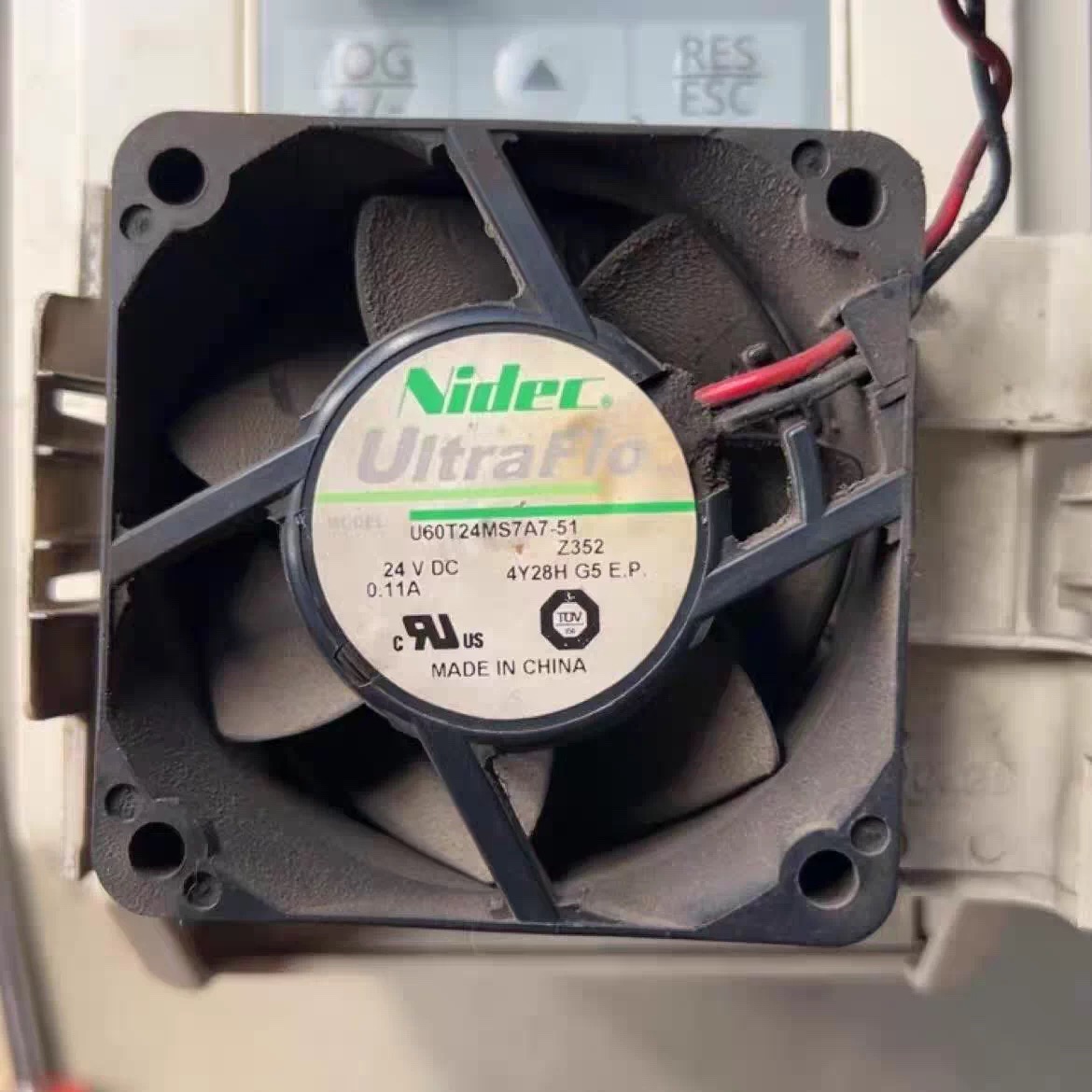 原装日本NIDEC U60T24MS7A7-51 6025 6CM 24V 0.11A 静音变频风扇