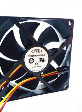 新9225 24V 0.30A风机9225HH24B-WFO 0 9CM适用ABB机器人散热风扇