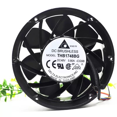 THB1748BG 48V 5.80A 17251 全新17CM 32KW铝框轴流变频器风扇