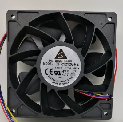 台达 QFR1212GHE 12V 2.7A 12038 双滚珠暴力大风量机箱散热风扇
