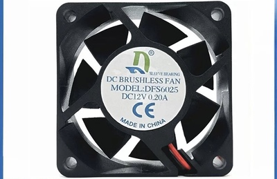 DC BRUSHLESS FAN DFS6025 12V 0.20A 2线机箱电源散热风扇6025
