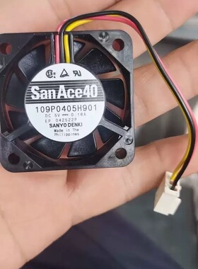 109P0405H901 0.16A 5V 4010 三线  正品三洋直流散热风扇