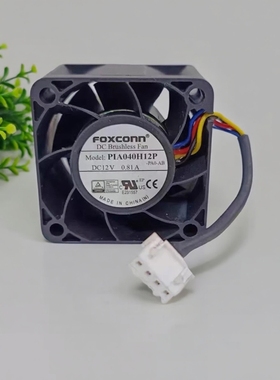 FOXCONN 4028 12V 0.81A PIA040H12P 4CM PWM温控 大风量散热风扇