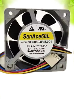 9LG0624P4S001三洋Sanyo SanAce60L 24V 4线 金属外框变频器风扇