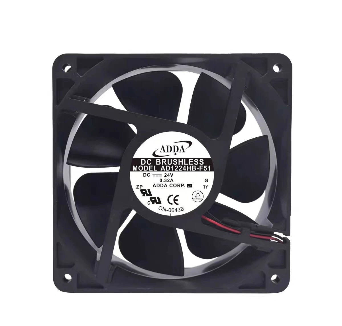 全新ADDA台湾协喜 AD1224HB-F51 24v 0.32A 12038 12cm散热风扇