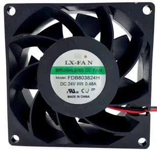 正品 FAN风机 8038 0.48A变频器散热风扇 FDB803824H 24V 原装