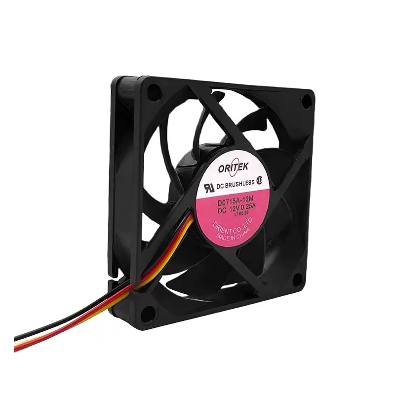 ORITEK D0715A-12M AC12V 0.25A 3W 7015电脑机箱3线测速散热风扇