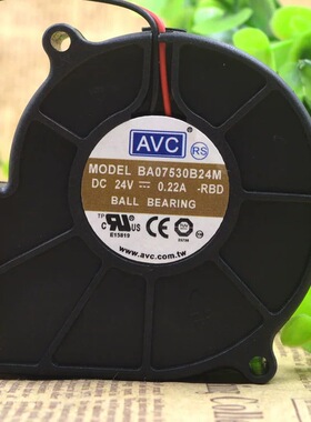 AVC 7530  BA07530B24M  DC24V 0.22A 离心鼓风机涡轮 散热风扇
