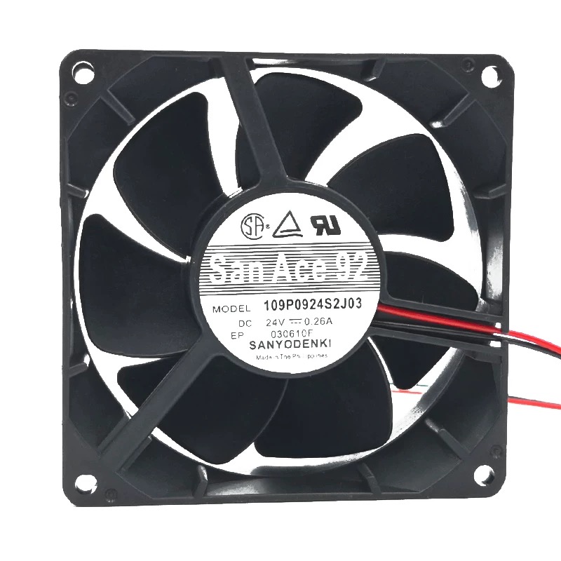 三洋/SANYO 9032 24V 0.26A 9cm耐用大风变频器风扇109P0924S2J03
