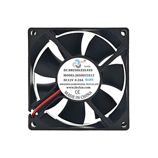 佳宏兴 JHX8025S12 12V 0.20A 8CM厘米 机箱电源电气柜散热风扇