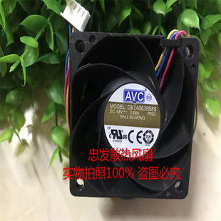 6038 48V AVC 6CM DBTA0638B8S 0.68A 4线双滚珠散热风扇 奇宏