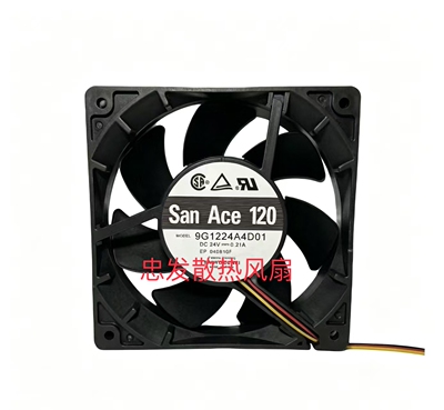 原装三洋 9G1224A4D01 12025 24V 0.21A 12CM 变频器 散热风扇