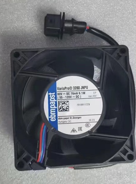 7918911729林德叉车1276系散热风扇3280JNPU 80V带插头原装进口