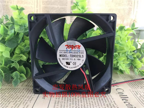 全新原装 TONON TD9025LS 12V 0.16A 9025 2线 9CM 静音散热风扇