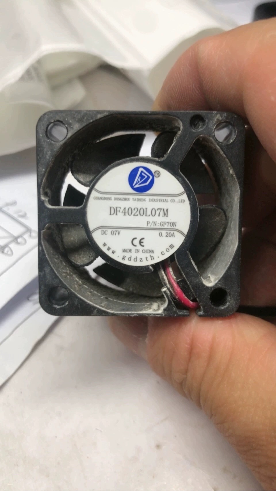 原装东洲 DF4020L07L 4020 4CM 7V 0.20A 超静音 交换机散热风扇