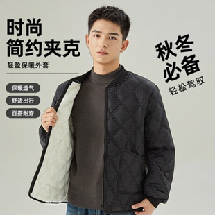 2025新款羽绒棉轻薄款保暖棉衣外套男短款宽松大码防寒青少年棉服