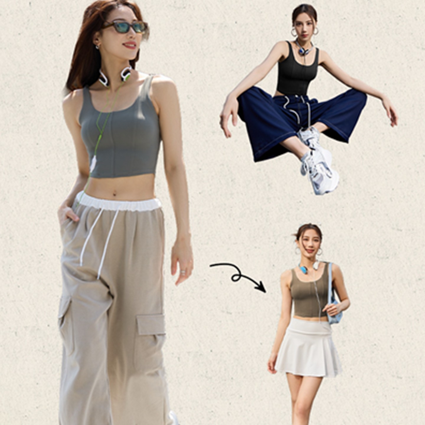 2026新款瑜伽服背心女时尚带胸垫运动上衣健身跑步速干衣外穿防震,运动/瑜伽/健身/球迷用品,瑜伽背心,淘宝优惠券,粉丝福利购,淘宝优惠卷