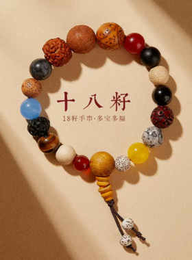 多宝多福十八子佛珠菩提手串菩提念珠