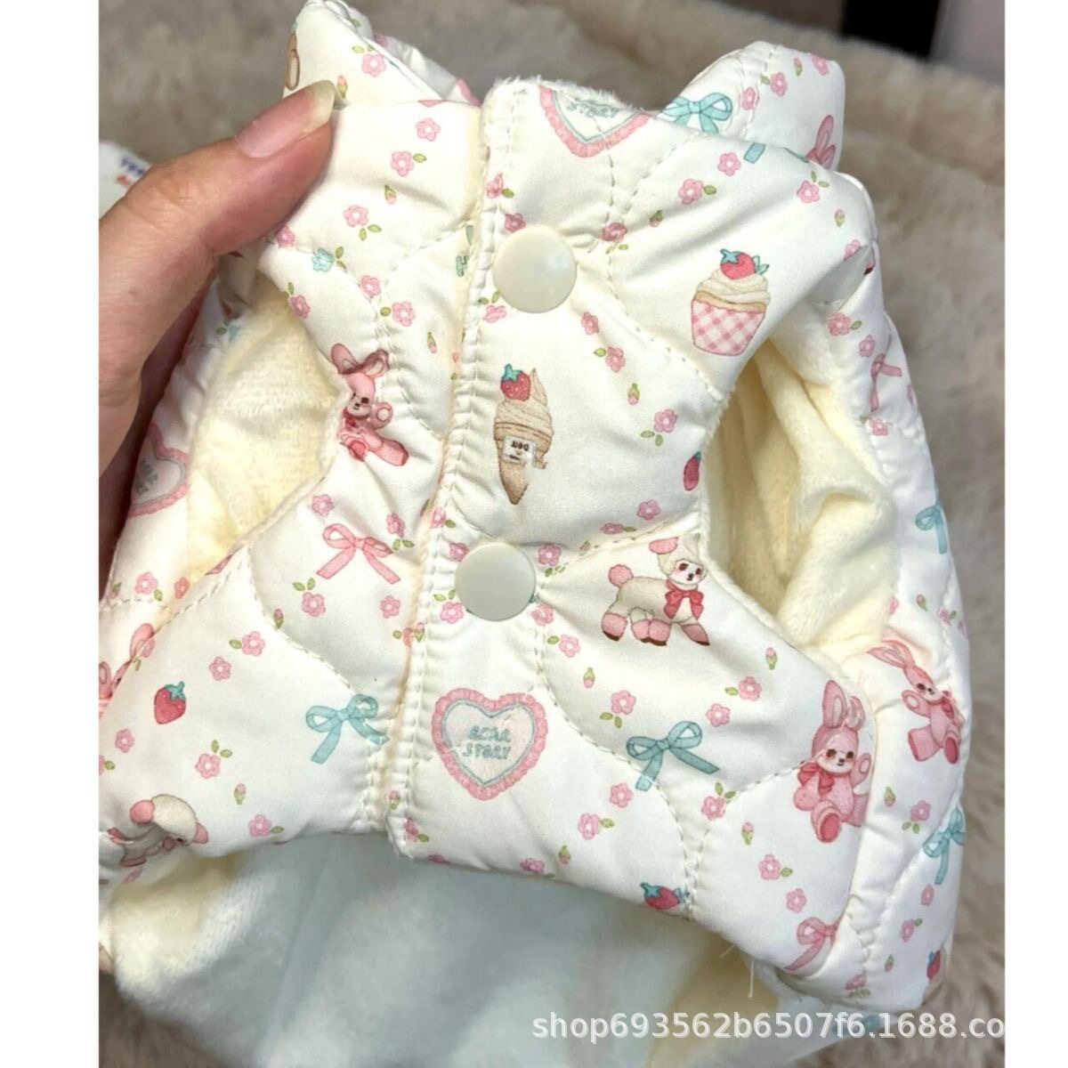 韩版秋冬狗狗保暖棉服宠物马甲外套可爱雪纳瑞泰迪比熊猫咪背心