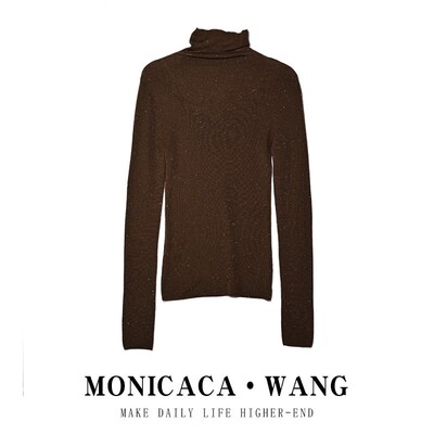 【莫妮卡卡】新款时尚设计显瘦修身百搭秋季气质长袖针织女士上衣