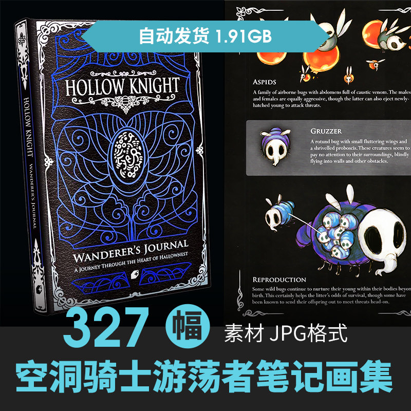 空洞骑士流浪者日记设定集hollow knight原插画游戏美术参考素材