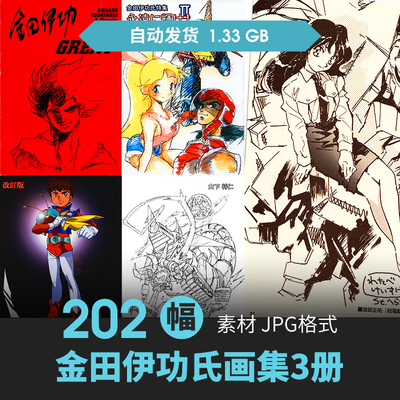 金田伊功氏永遠に輝け设定集人物场景CG插画游戏动漫美术线稿素材