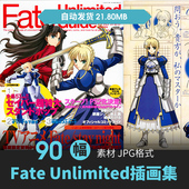 Fate Unlimited设定集人物CG原插画游戏动漫手绘线稿美术参考素材