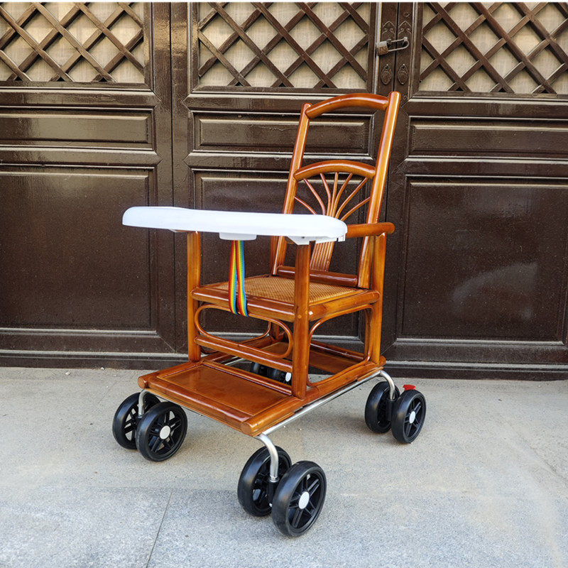 竹藤婴儿推车宝宝童真印尼藤编夏季轻便竹子坐式简易减震轮小推车