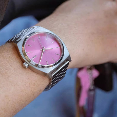 粉色表盘酷时尚休闲潮流商务手表
