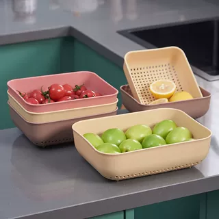 简约洗水果沥水篮厨房家用创意