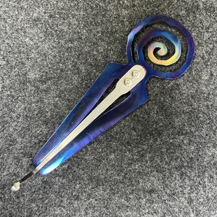 俄罗斯钛钢蓝色螺旋口弦琴大尺寸好声音音质好带磁珠可变调