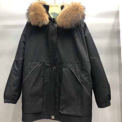 专柜正品兔毛内胆真皮真毛派克服大码休闲厚外套时尚韩版可拆卸女